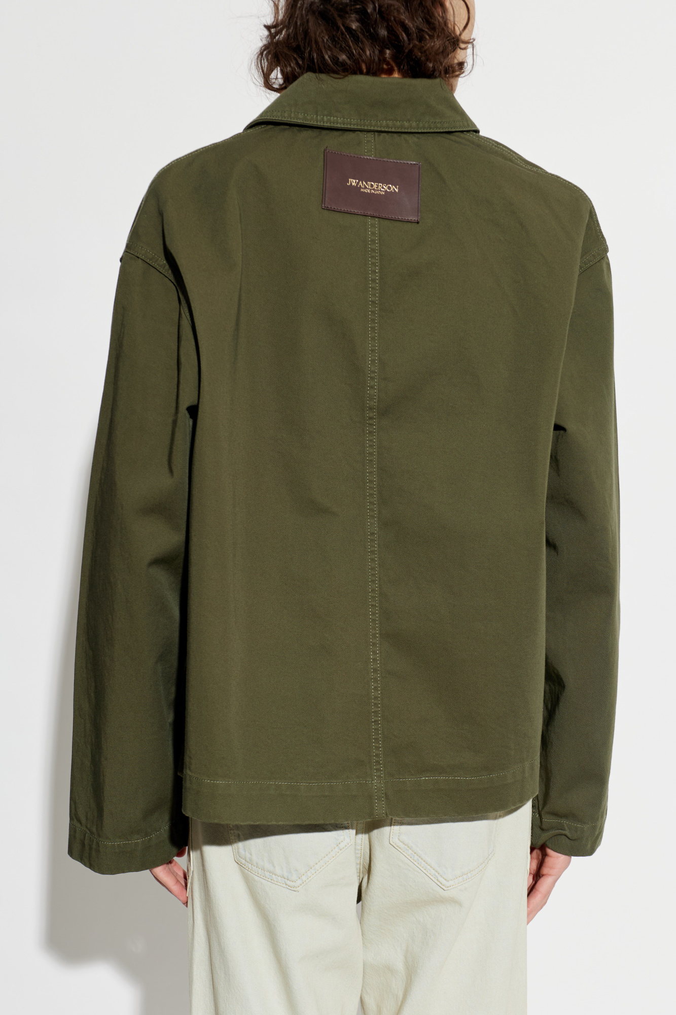 JW Anderson Denim jacket with embroidered logo | Men's | Vitkac